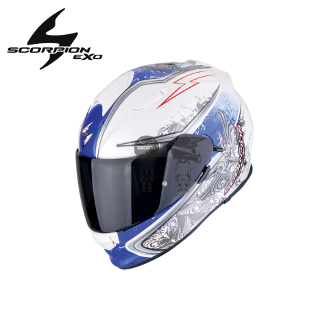 Casco SCORPION EXO-491 RUN BLANCO AZUL