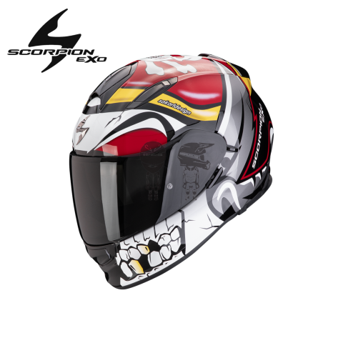 Casco SCORPION EXO-491 PIRATE ROJO