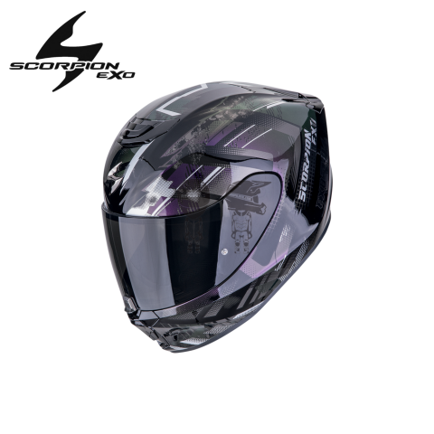 Casco SCORPION EXO-391 CLUTTER NEGRO CAMALEON