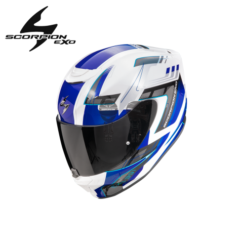 Casco SCORPION EXO-391 CAPTOR BLANCO AZUL