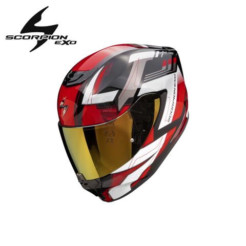 Casco SCORPION EXO-391 CAPTOR BLANCO ROJO 