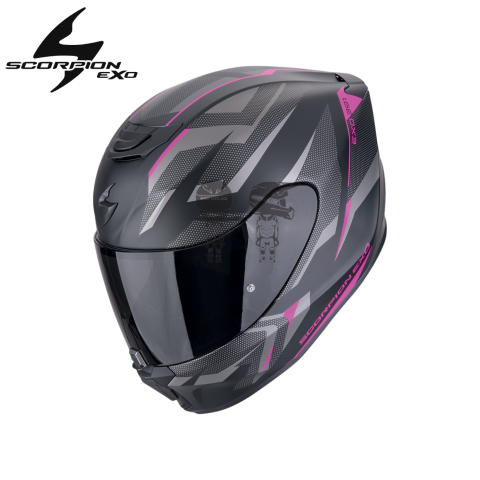 Casco SCORPION EXO-391 AAXO NEGRO ROSA